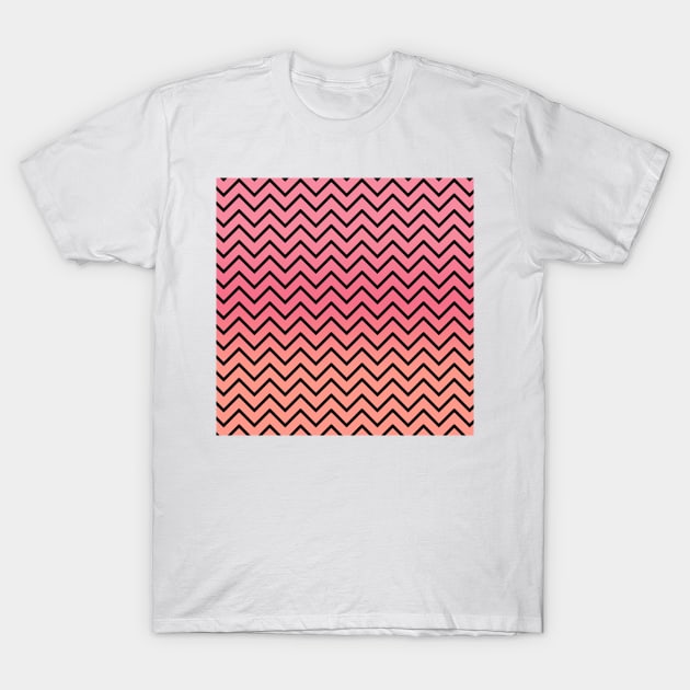 Zigzag Pattern T-Shirt by giantplayful